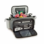 Vulcan All-In-One BBQ Grill/Cooler/Tote w/Gas Grill & BBQ Tools with Logo