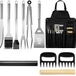 Stainless Steel BBQ Tools Set With Carrying bag with Logo
