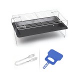 Customized Folding Portable Simple Barbecue Charcoal Grill BBQ Baking Pan Bakeware Set