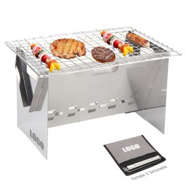 Small Portable Folding Barbecue Grill with Logo  Small Portable Folding Barbecue Grill with Logo