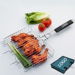 Portable BBQ Grilling Basket with Logo