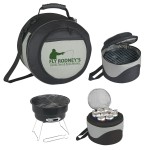Portable Bbq Grill And Kooler with Logo