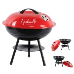Portable High Dome Charcoal Grill with Logo
