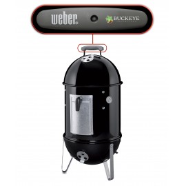 Weber Smokey Mountain Cooker Smoker 14.5" - Decorated with Logo  Weber Smokey Mountain Cooker Smoker 14.5" - Decorated with Logo