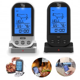 Wireless Meat Thermometer for BBQ Grill with Logo  Wireless Meat Thermometer for BBQ Grill with Logo