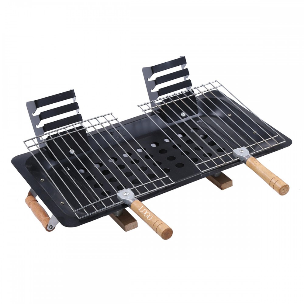Promotional Stainless Steel Folding Portable Barbecue BBQ Charcoal Grill