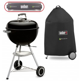 Logo Branded Weber 18" Original Kettle Charcoal Grill w/ Cover