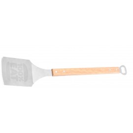 Custom BBQ Spatula with Oak Handle & Bottle Opener