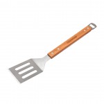 Promotional,Custom Imprinted Deckle BBQ Flipper w/Bottle Opener - Stainless Steel