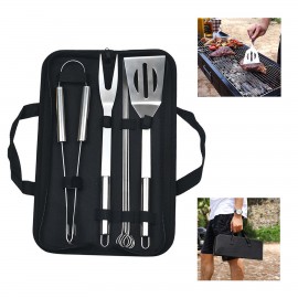 Portable BBQ Grill 7-piece Tool Set with Carrying Bag with Logo