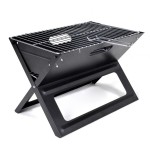 Personalized X Shaped Portable Charcoal Tabletop Barbecue Grill