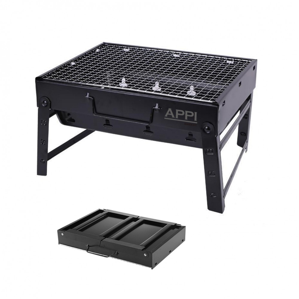 Folding Portable Barbecue Charcoal Grill with Logo
