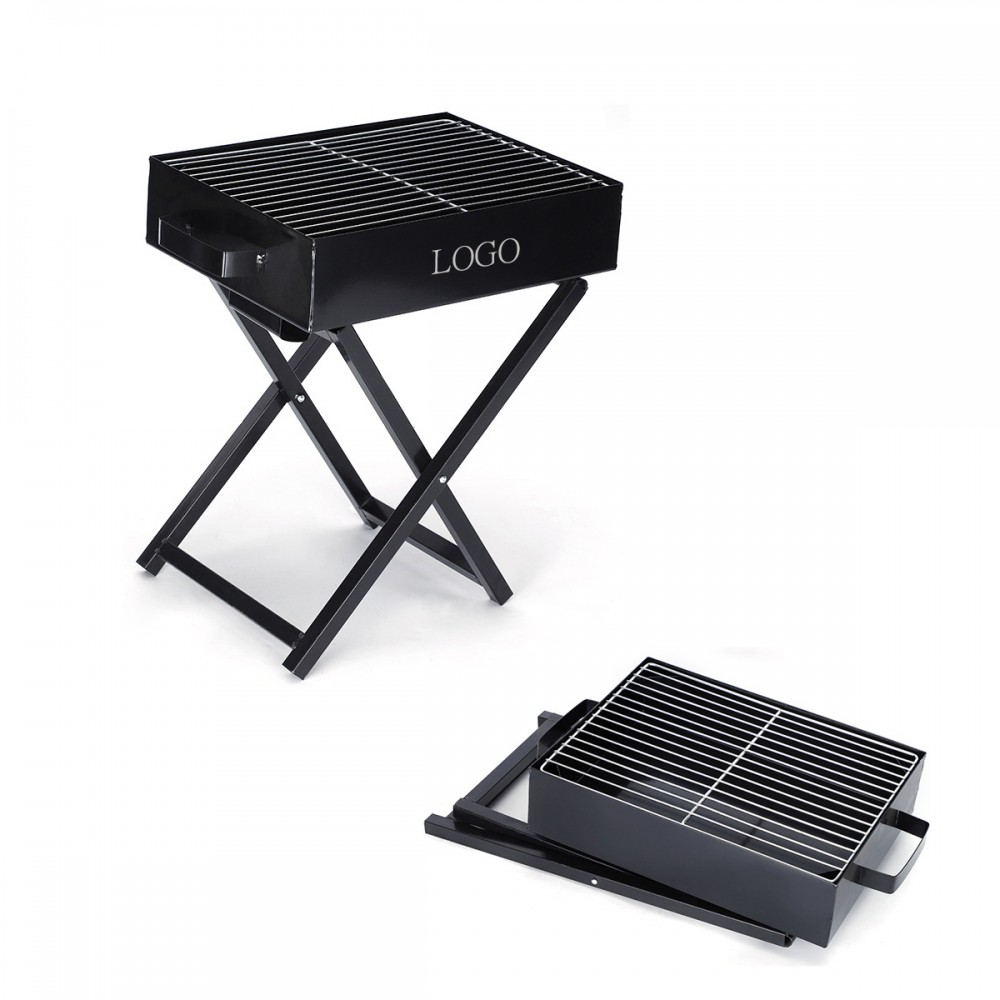 Promotional Stainless Steel Portable Folding Charcoal BBQ Grill