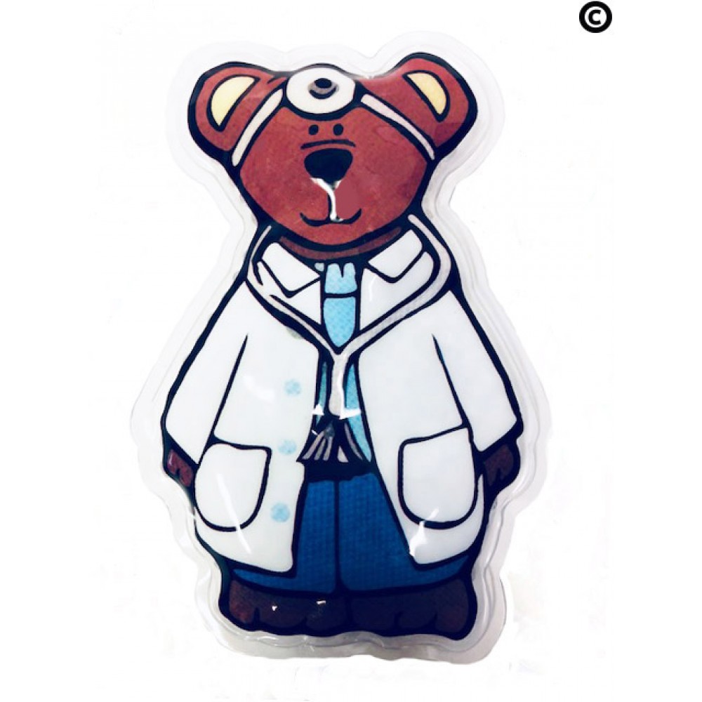 Bear Doctor Hot/Cold Pack with Gel Beads Logo Branded
