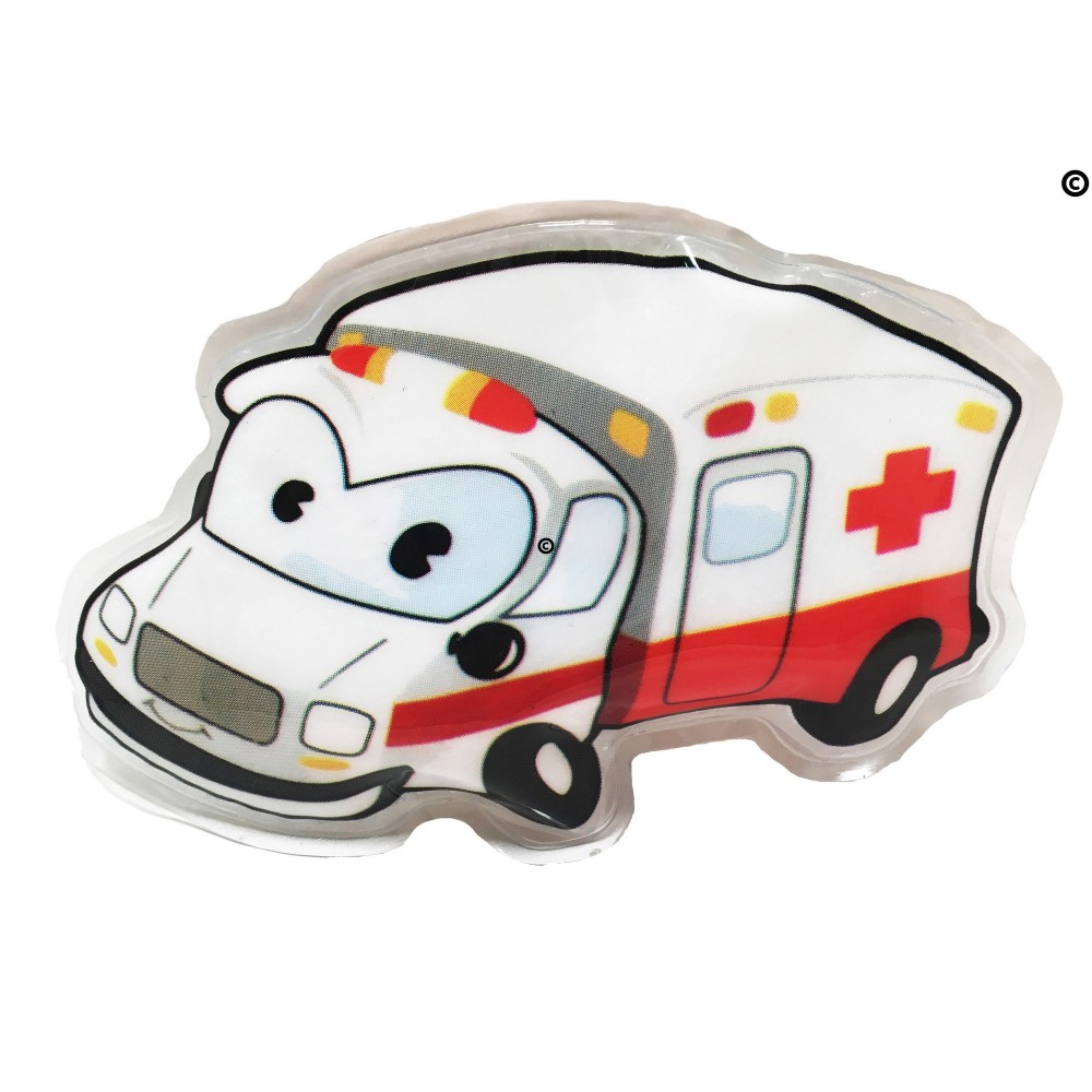 Promotional,Custom Imprinted Ambulance Hot/Cold Pack with Gel Beads