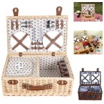 Picnic Basket Set For 4 with Logo