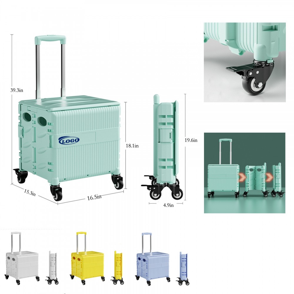 Foldable Utility Cart With Lid with Logo Foldable Utility Cart With Lid with Logo