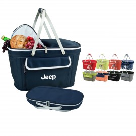 Collapsible Insulated Cooler Basket with Logo  Collapsible Insulated Cooler Basket with Logo
