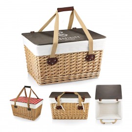 Custom Canasta Grande Wicker Picnic Baskets