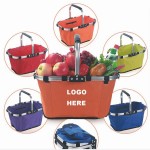 Foldable Eco Shopping Basket Picnic Bag with Logo