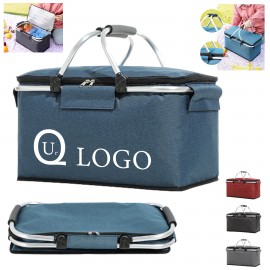 Promotional Collapsible Cooler Bag Picnic Basket  Promotional Collapsible Cooler Bag Picnic Basket