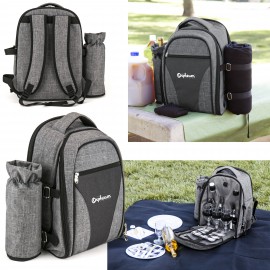 Personalized Wine Picnic Backpack For Four