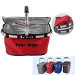 Foldable Insulated Picnic Basket with Logo