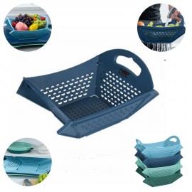Plastic Folding Storage Basket with Logo
