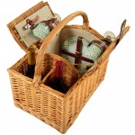 Customized Vineyard Picnic Basket for Two