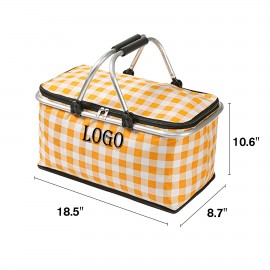 Outdoor Portable Picnic Basket with Logo