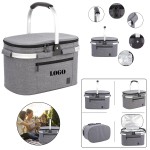 Collapsible Portable Aluminum Pole Picnic Basket with Logo