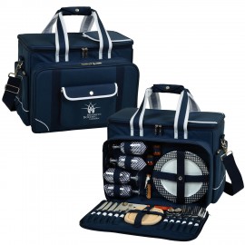 Logo Branded Picnic Set for 4 with Cooler