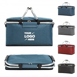 Foldable Insulated Picnic Basket with Logo