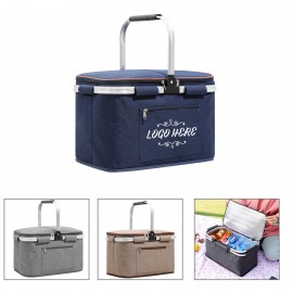Logo Branded Large Insulated Picnic Basket