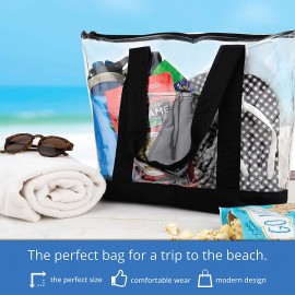 ClearView DailyMate XL Heavy-Duty Clear Tote with Logo