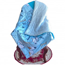 Baby Blanket w/Dotted Backing with Logo