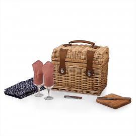 Napa Picnic Basket w/Service for Two with Logo