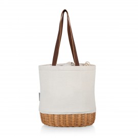 Logo Branded Pico Willow and Canvas Lunch Basket  Logo Branded Pico Willow and Canvas Lunch Basket