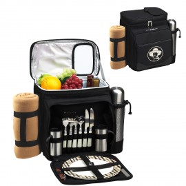 Personalized Picnic Set for 2 with Cooler, Coffee Service & Blanket