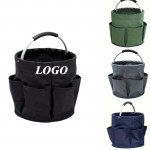 Versatile Collapsible Tool Storage Basket With Handles with Logo