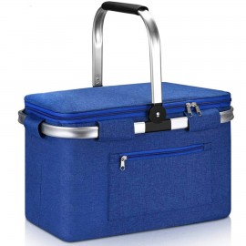 Logo Branded Picnic Basket With Alu. Frame  Logo Branded Picnic Basket With Alu. Frame