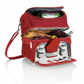 Pranzo Insulated Personal Cooler w/Service for One with Logo  Pranzo Insulated Personal Cooler w/Service for One with Logo