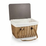 Customized Canasta Grande Willow Basket w/Removable Lid and Double Handles