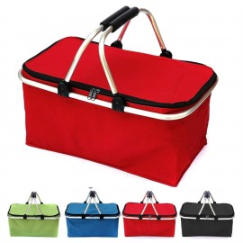 Folding Picnic Camping Basket 30L with Logo