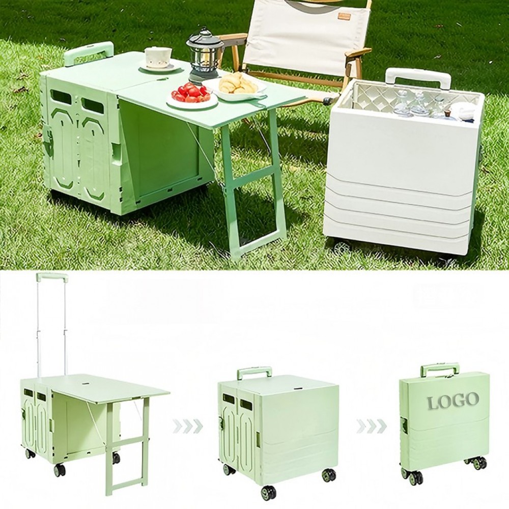 Folding Pull Cart With Cover with Logo