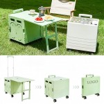 Folding Pull Cart With Cover with Logo