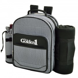 Customized Picnic Backpack for 2 with Cooler & Blanket  Customized Picnic Backpack for 2 with Cooler & Blanket