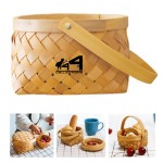Rattan Bamboo Carrying Basket with Logo