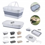 Promotional Multifunction Outdoor Folding Picnic Basket With Table