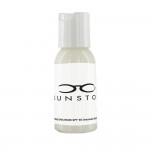 1 Oz. SPF 50 Sunscreen In Clear Round Bottle with Logo